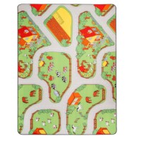 Verkeersparcours - boerderij | Educo | Speelkleed | 200 x 150 cm | MATTIE.