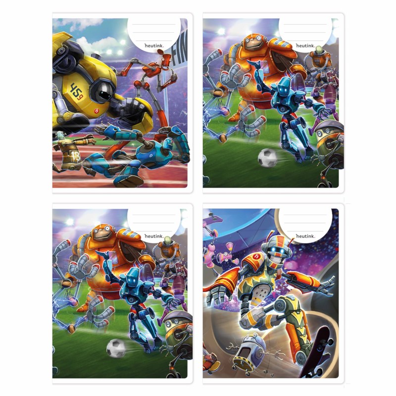 Schriften | Heutink | Robots | Liniatuur commerciaal 4 x 7,5 mm | 25 stuks 