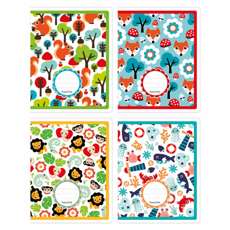 Schriften | Heutink | Dierenpatroon | Liniatuur commerciaal 4 x 7,5 mm | 25 stuks 