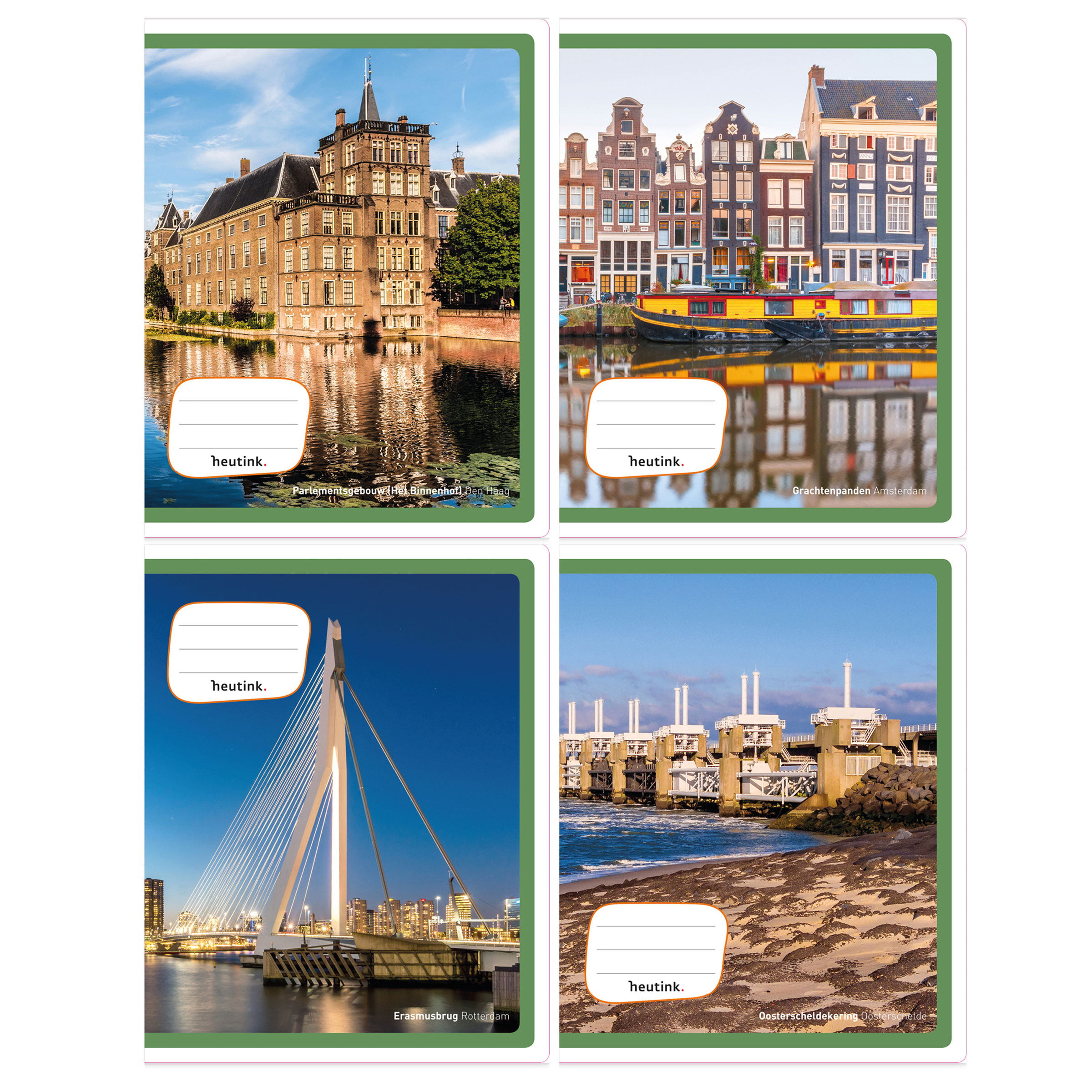 Bm – BeMore – Color Basic 0110608 – Notitieboekformaat A4 – liniatuur 4F – geruit 4 mm met randen – papier 80 g/m² – verschillende kleuren – verpakking van 10 stuks
