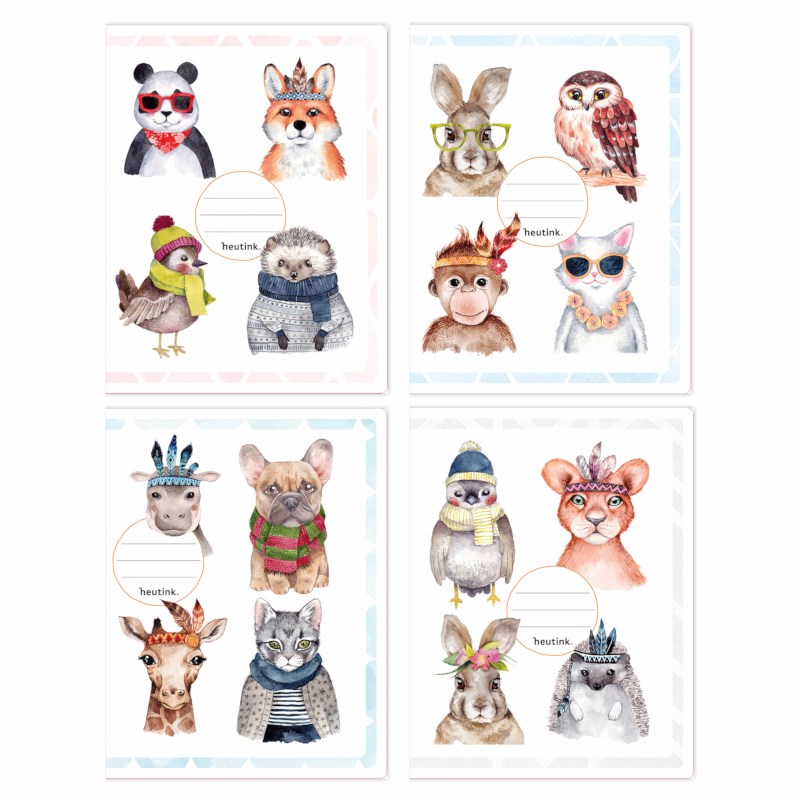 Schriften | Heutink | Dieren | Blanco | 25 stuks 