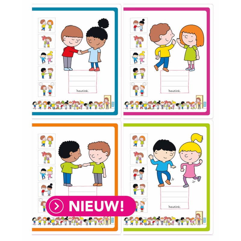 Schriften | Heutink | Begroeting | Gelijnd 6 - 4 - 6 mm | 25 stuks