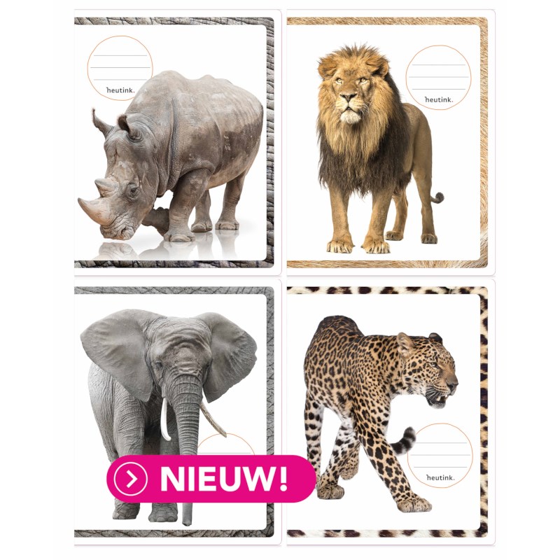 Schriften | Heutink | Wildlife | Liniatuur commerciaal 4 x 7,5 mm | 25 stuks  