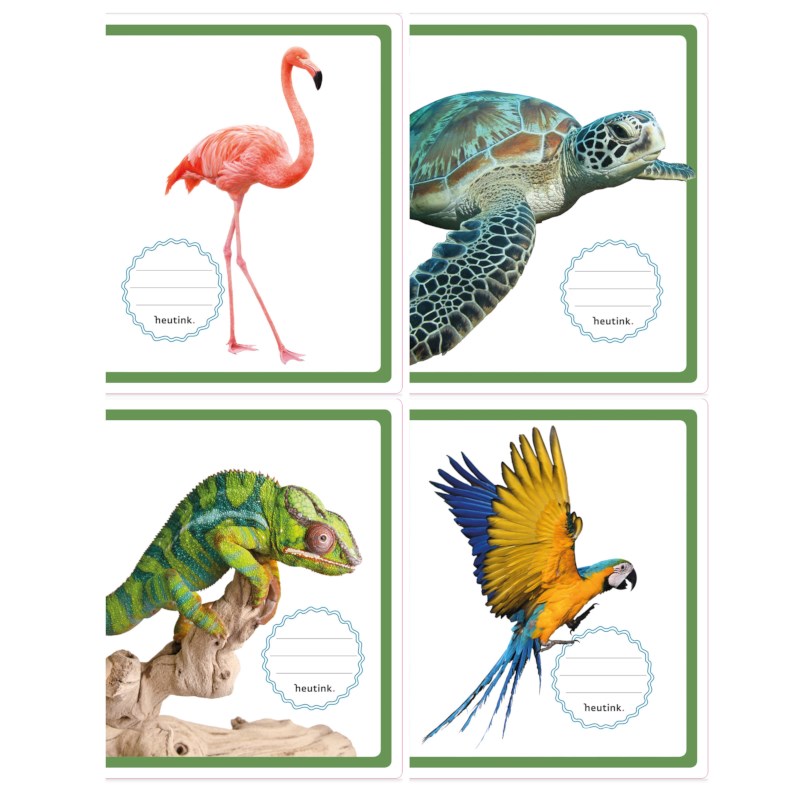 Schriften | Heutink | Tropisch | Blokschrift | Liniatuur 4-4-4 mm | 25 stuks