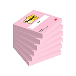 8 Pads- 75 x 75 mm Hartvormige Schattige Plaknotities, 8xBrilliant Colors Collection Zelfklevende Notities, 80 Vellen/pad, 640 Vellen Totaal
