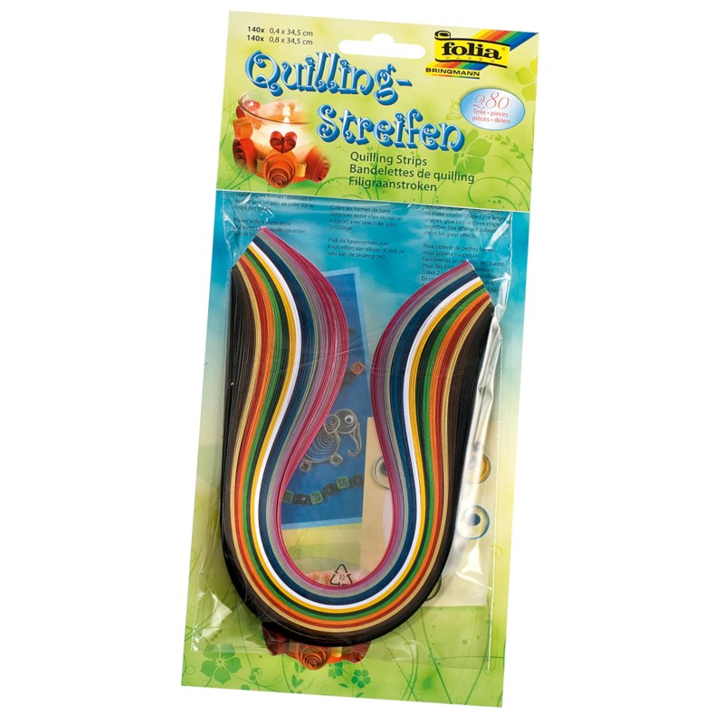 Vlechtstroken filligraan | Folia | 0.4 x 34.5 cm | 280 stuks