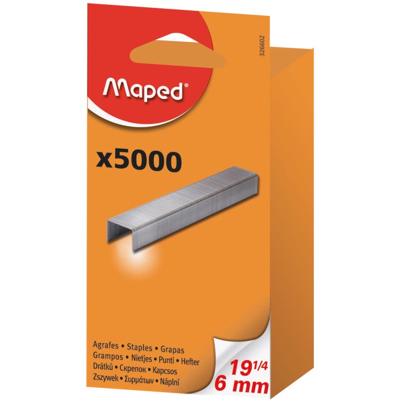 Nietjes | Maped | SP19 1/4 | 6 mm | Doos à 5000 stuks