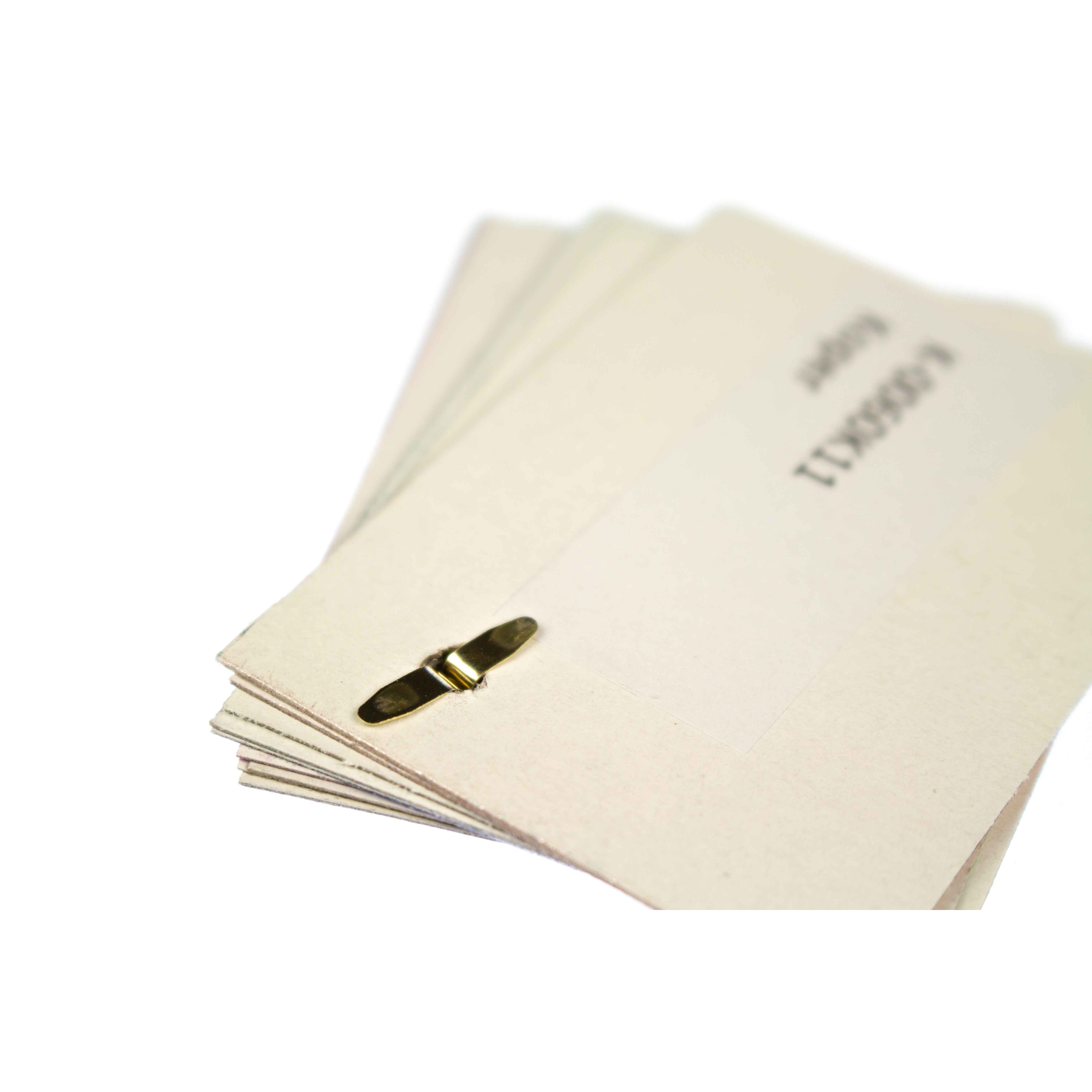 Splitpennen Brads goud kop: ca. 8mm lengte ca. 20mm - 70 stuks