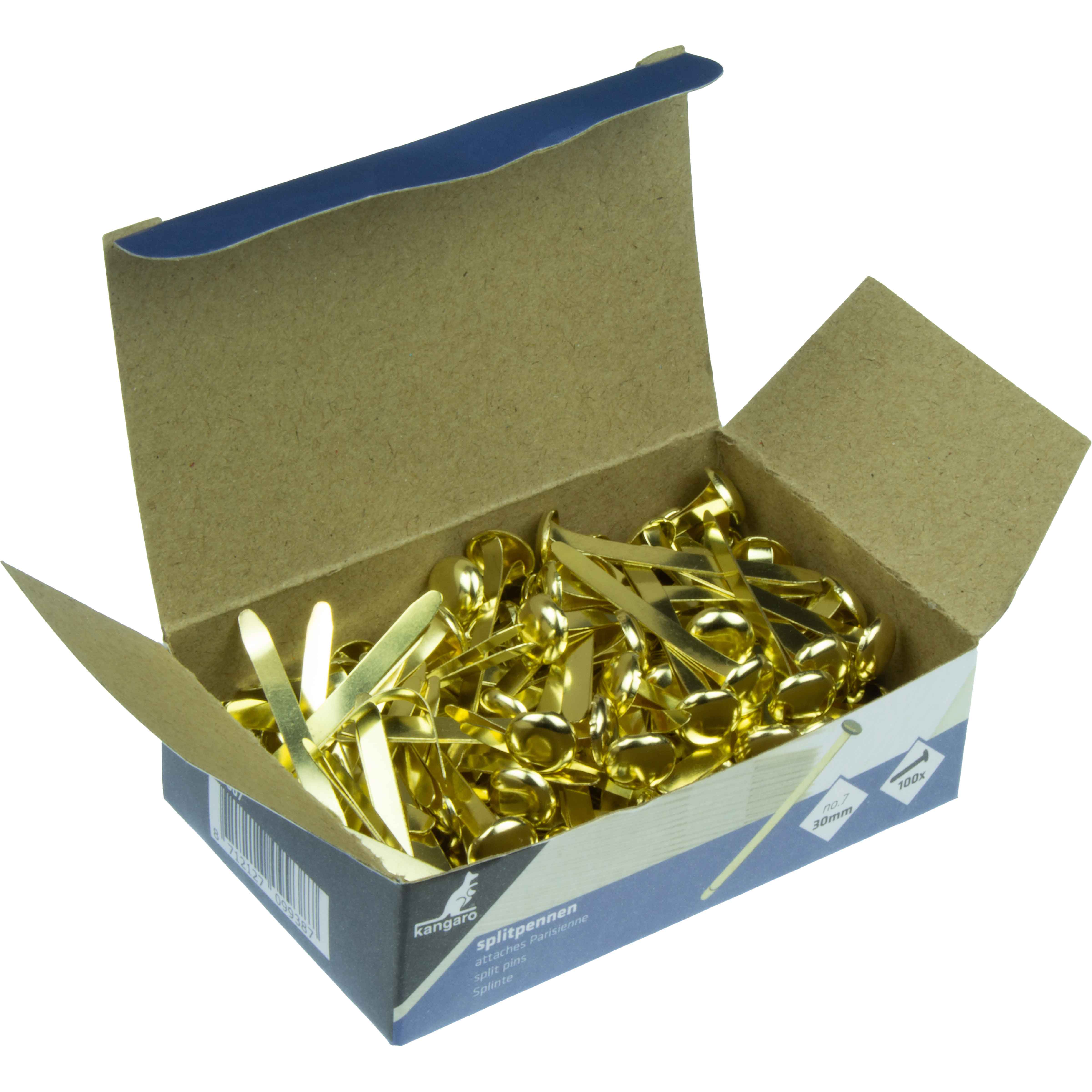 SKIR'CO (40 stuks) Verzinkte stalen splitpennen 4 x 40 mm, splitpennen, DIN 94, metalen splitpennen