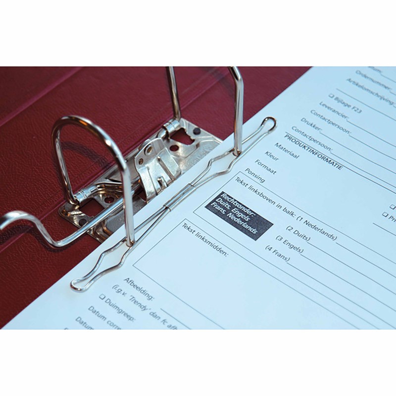 Papierklem | voor ordners en ringbanden | 20 stuks