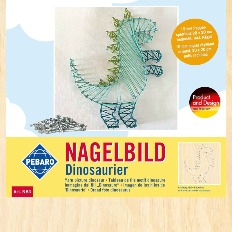 Spijkerplankje dino | Inclusief spijkers