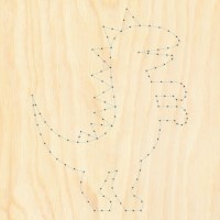 Spijkerplankje dino | Inclusief spijkers