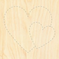 Spijkerplankje hartjes | Inclusief spijkers