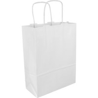 Papieren tas | Wit | 32/12 x 41 cm | 100 stuks