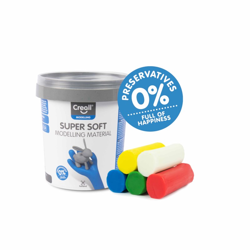 Zachtblijvende klei | Creall-supersoft | Assorti | 450 gram 