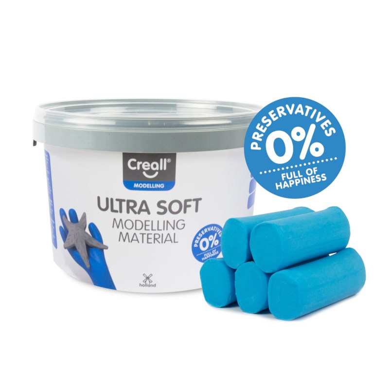 Zachtblijvende klei | Creall ultra soft | Blauw | 1100 gram 