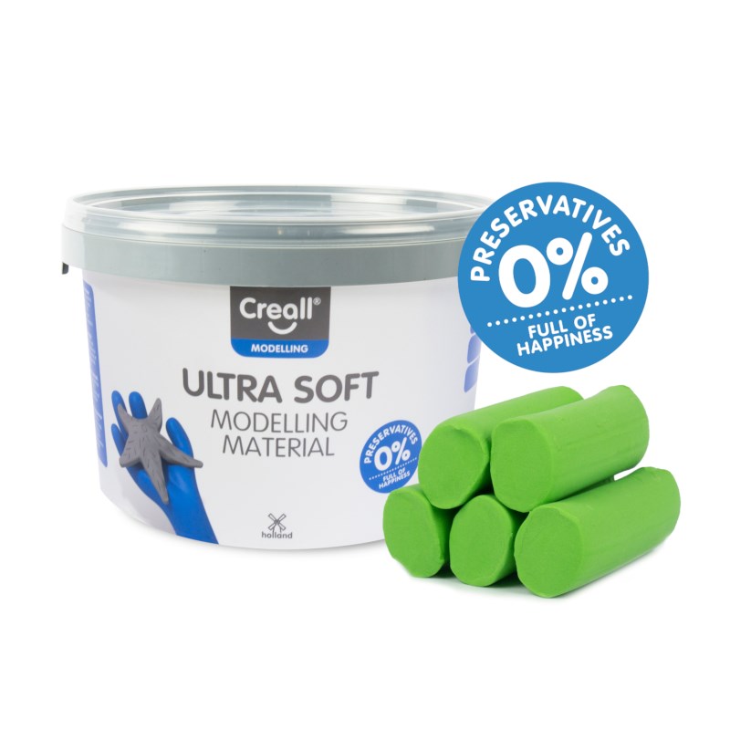 Zachtblijvende klei | Creall ultra soft | Groen | 1100 gram 