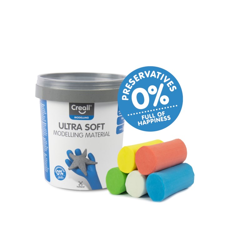 Zachtblijvende klei | Creall ultra soft | Assorti  | 300 gram 