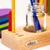 Materialenblok | Verfpothouder | Educo | Hout