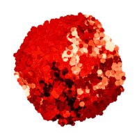 Flitter/glitter | Rood
