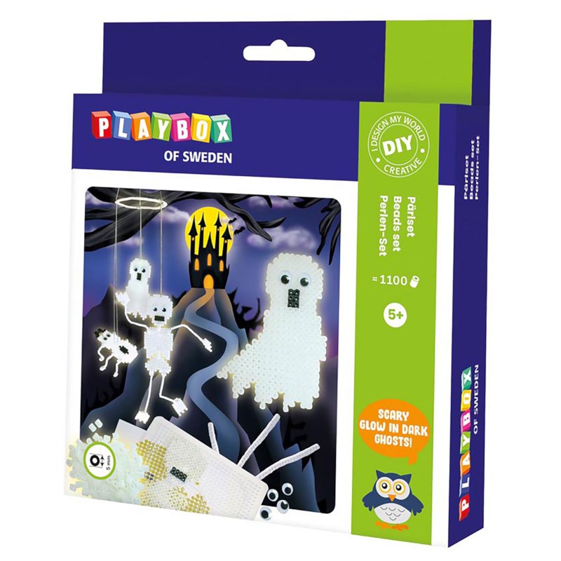 Strijkkralen set | Playbox | Glow in the dark