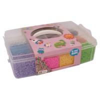 Strijkkralen in opbergbox | Playbox | Assorti | 12.000 stuks