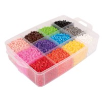 Strijkkralen in opbergbox | Playbox | Assorti | 12.000 stuks