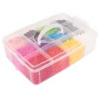 Strijkkralen in opbergbox | Playbox | Assorti | 12.000 stuks