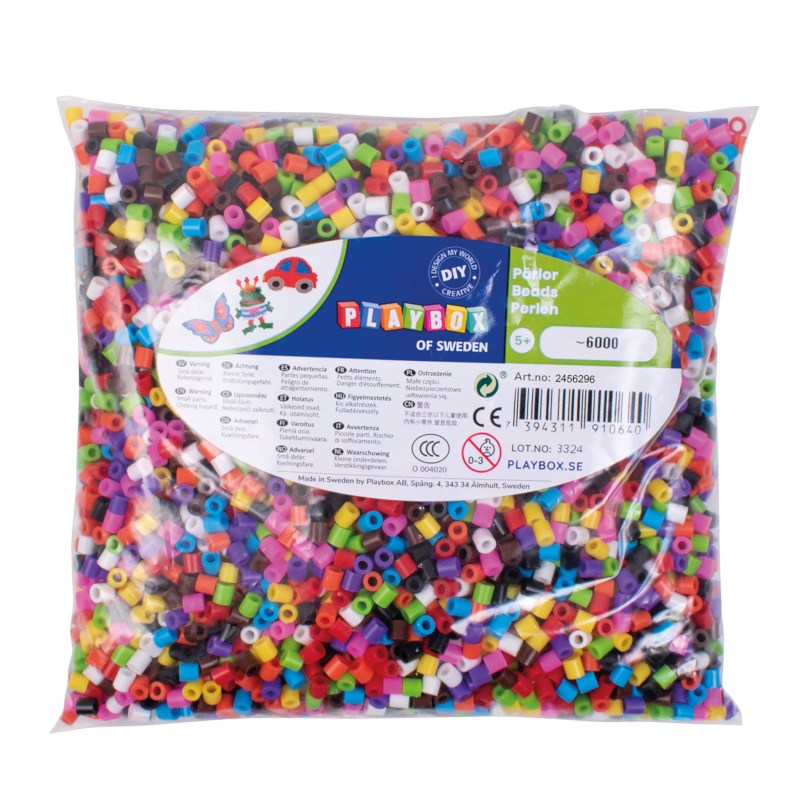 Strijkkralen | Playbox | Assorti basis | 6000 stuks