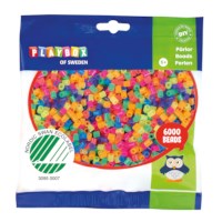 Strijkkralen | Playbox | Assorti neon | 6000 stuks