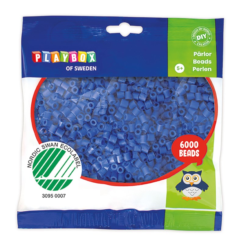 Strijkkralen | Playbox | Blauw | 6000 stuks