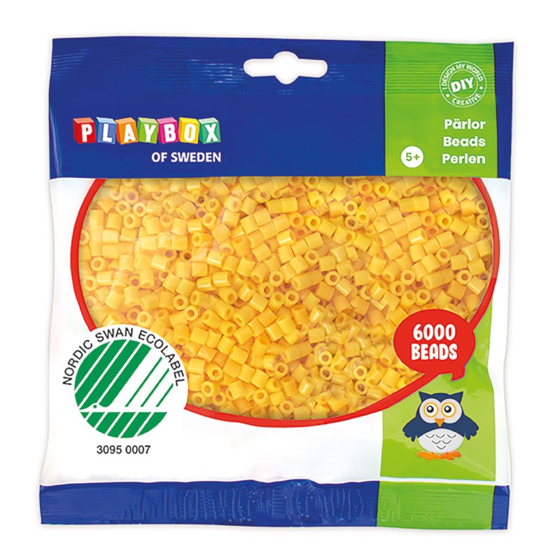 Strijkkralen | Playbox | Geel | 6000 stuks