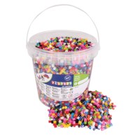 Strijkkralen in emmer | Playbox | Assorti | 10.000 stuks