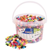 Strijkkralen maxi in emmer | Playbox | Assorti | 2800 stuks