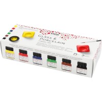 Glasverf porseleinverf | Basic | Kreul | 6 x 20 ml