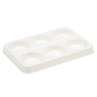 Palet | Wit | 6-vaks |  Ø 5.5 cm