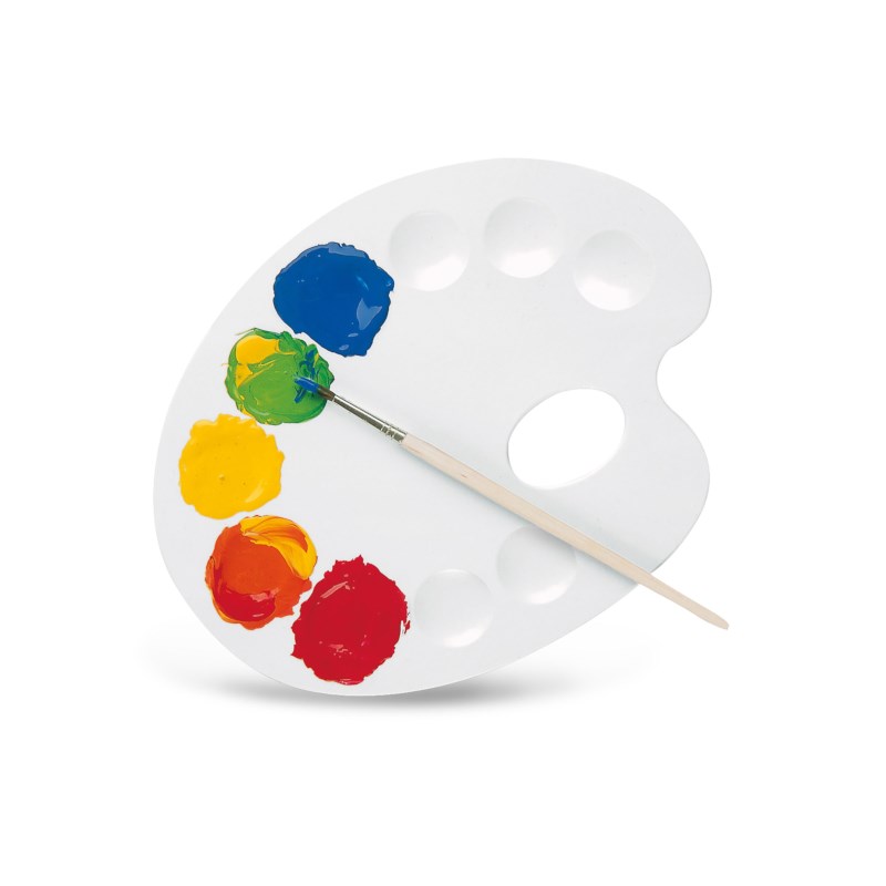Palet | Primo | Ovaal | Wit | 32 cm