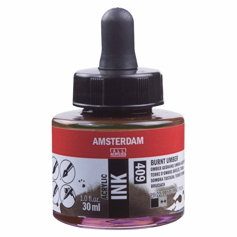 Acrylinkt | Amsterdam | Omber Gebrand 409 | 30 ml 
