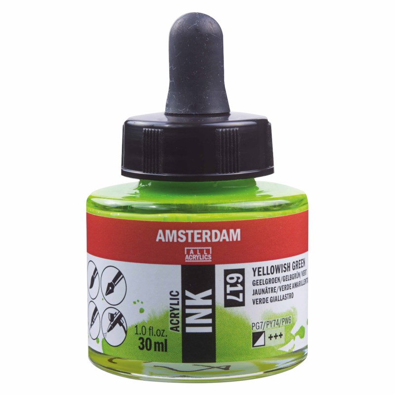 Acrylinkt | Amsterdam | Geelgroen 617 | 30 ml 