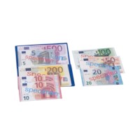 Euro biljetten - portefeuille | Assortiset | 40 stuks