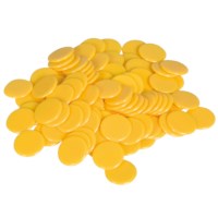 Rekenfiches - geel | Bulkset | 100 stuks