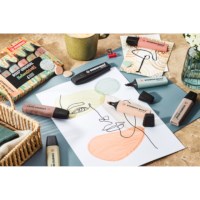 Markeerstift | STABILO | BOSS ORIGINAL | NatureCOLORS | Etui 4 kleuren