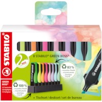 Markeerstift | STABILO | GREEN BOSS | Dekset 8 kleuren