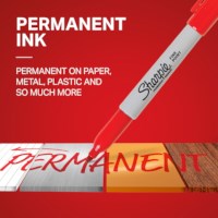 Marker permanent | Sharpie | Fijne punt | Rood