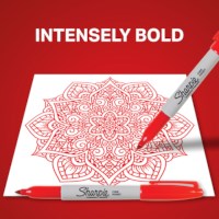 Marker permanent | Sharpie | Fijne punt | Rood