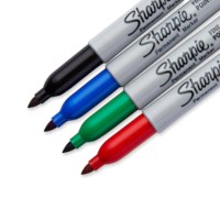 Marker permanent | Sharpie | Fijne punt | 4 kleuren