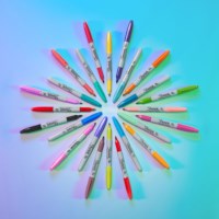 Marker permanent | Sharpie |  Glam pop | Fijne punt | 24 kleuren