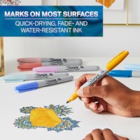 Marker permanent | Sharpie |  Mystic gems | Fijne punt | 12 pastelkleuren