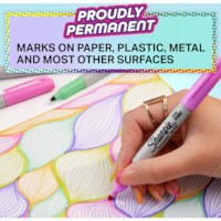 Marker permanent | Sharpie |  Glam pop | Fijne punt | 12 kleuren