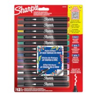 Verfstiften | Sharpie | Ronde punt | Assorti | 12 stuks